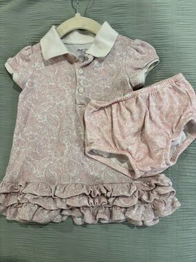 Ralph Lauren Pink Paisley Polo Dress